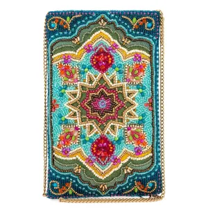 Venice Beaded Multi-Color Mosiac Crossbody Phone Bag