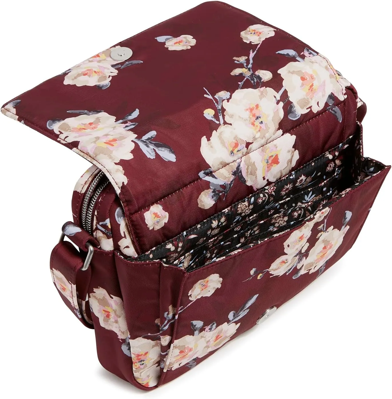 Vera Bradley Women's Peformance Twill Medium Hipster Crossbody Purse