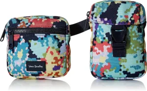 Vera Bradley Women's Recycled Lighten Up Reactive Convertible Belt Sling Crossbody Bag