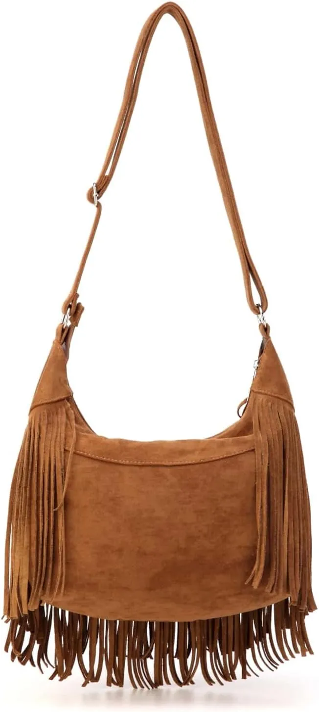 Verdusa Women's Fringe Western Bags Boho Shoulder Bag Tassel Tote Bag