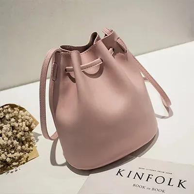 Vintage Small Women Tassel Bucket Bag For Luxury Handbags Women Shoulder Bags Designer Girls Drawstring Messenger Crossbody Bag