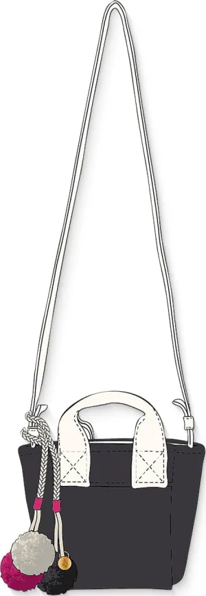 Volcom Women's Crossbody Mini Tote Bag, Black