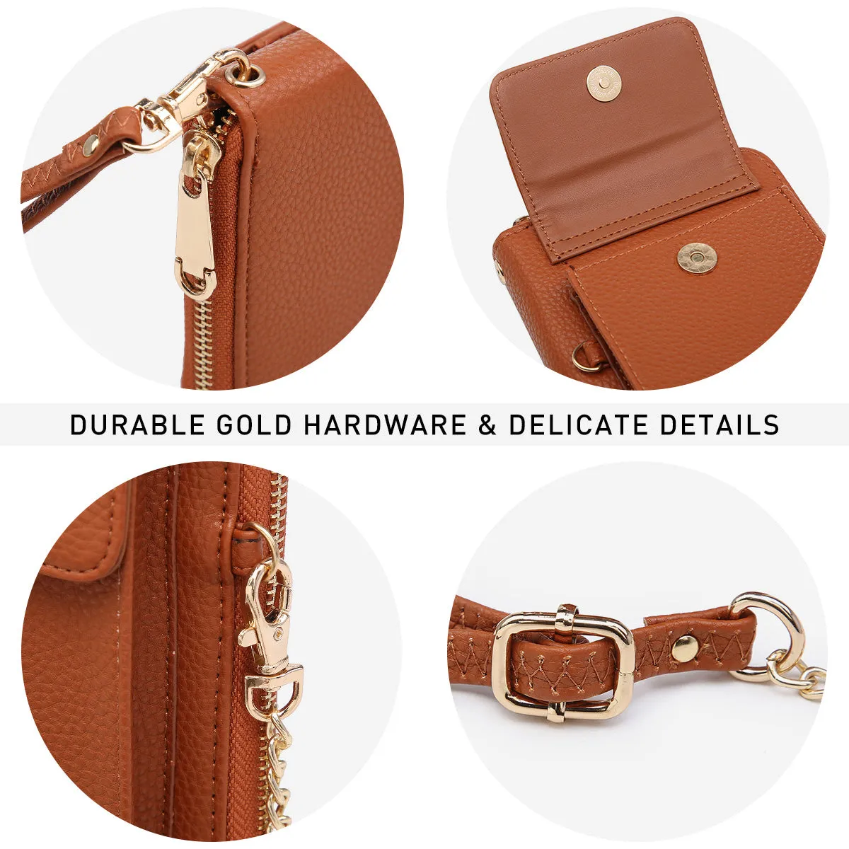 VONMAY Women Cell Phone Wallet Purse Small Crossbody Shoulder Bag (-V)