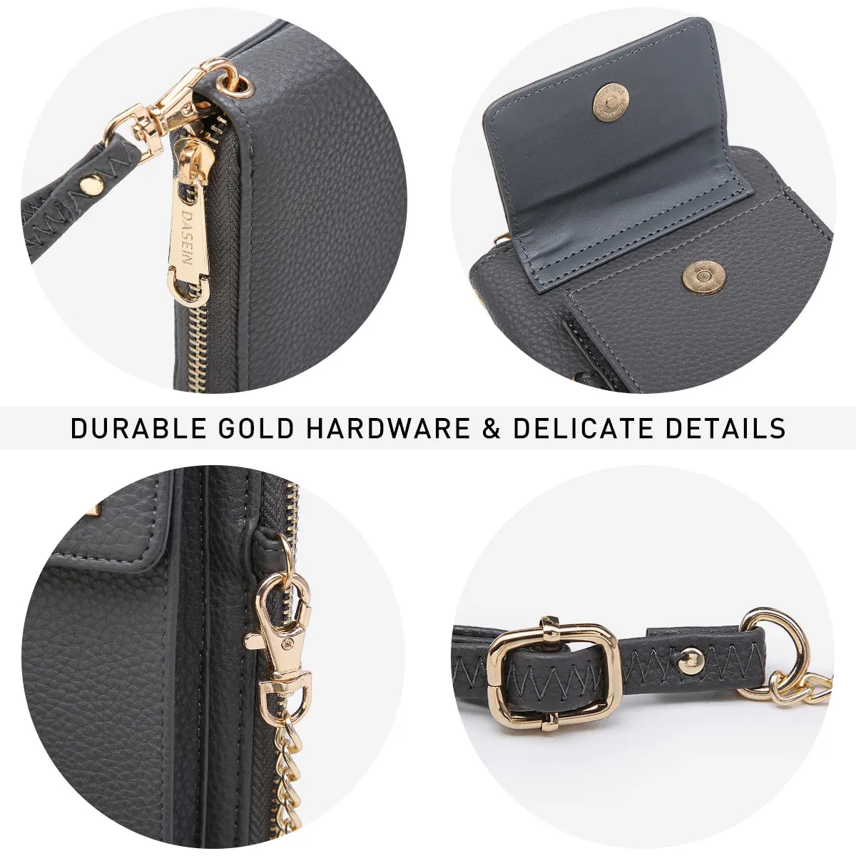 VONMAY Women Cell Phone Wallet Purse Small Crossbody Shoulder Bag (-V)
