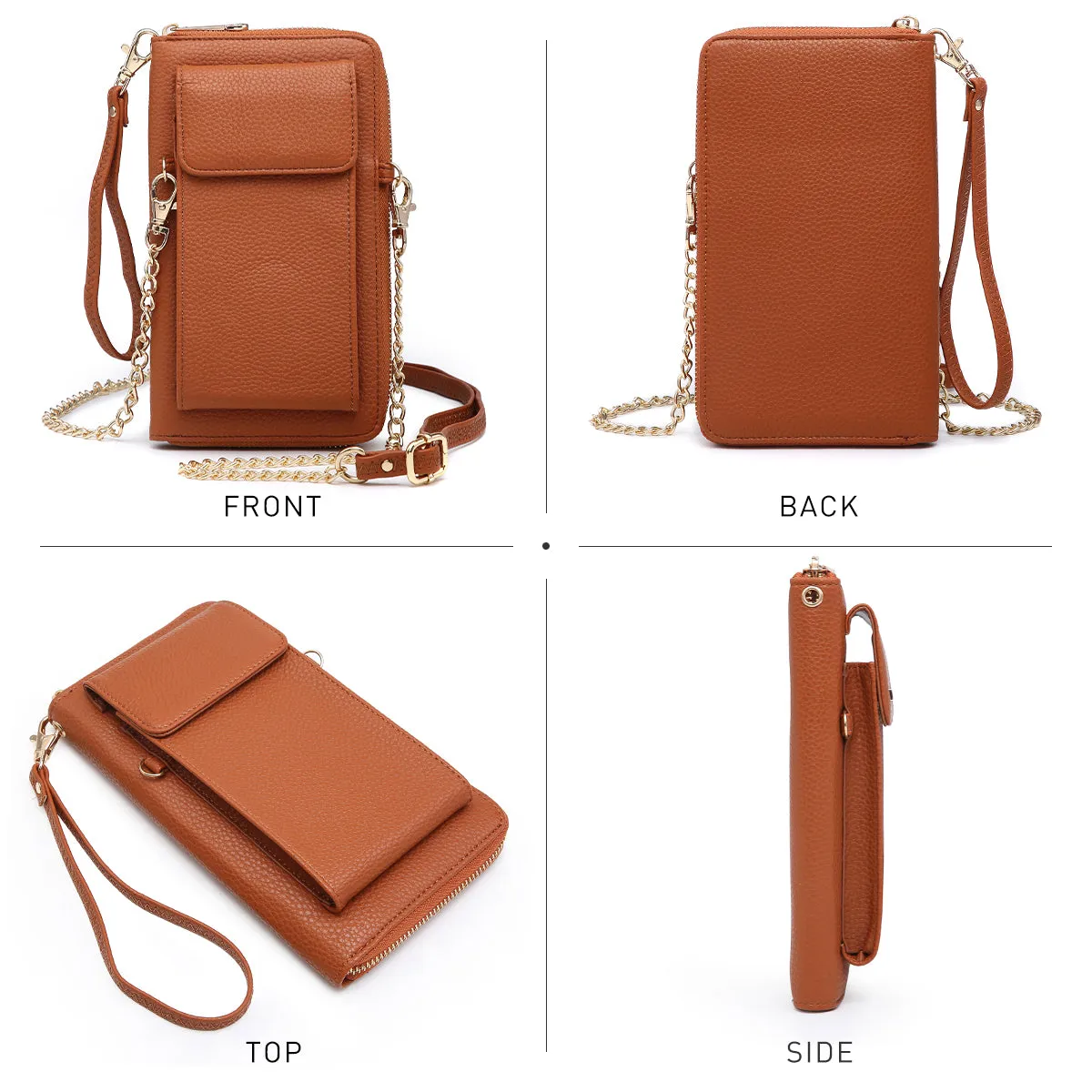 VONMAY Women Cell Phone Wallet Purse Small Crossbody Shoulder Bag (-V)