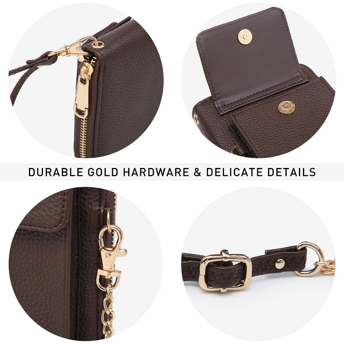 VONMAY Women Cell Phone Wallet Purse Small Crossbody Shoulder Bag (-V)