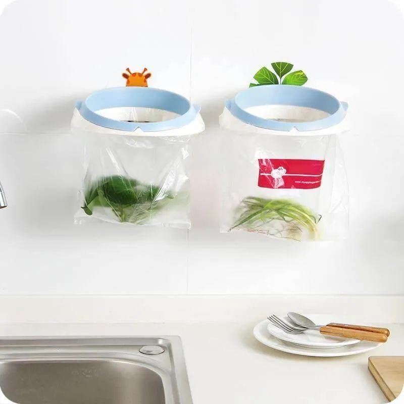 Wall-Mounted Garbage Bag Holder - Space-Saving Trash Organizer