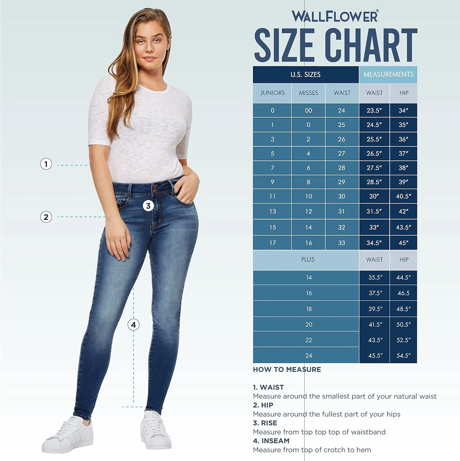 WallFlower Women's Legendary Bootcut Mid-Rise Insta Stretch Juniors Jeans (Standard and Plus)