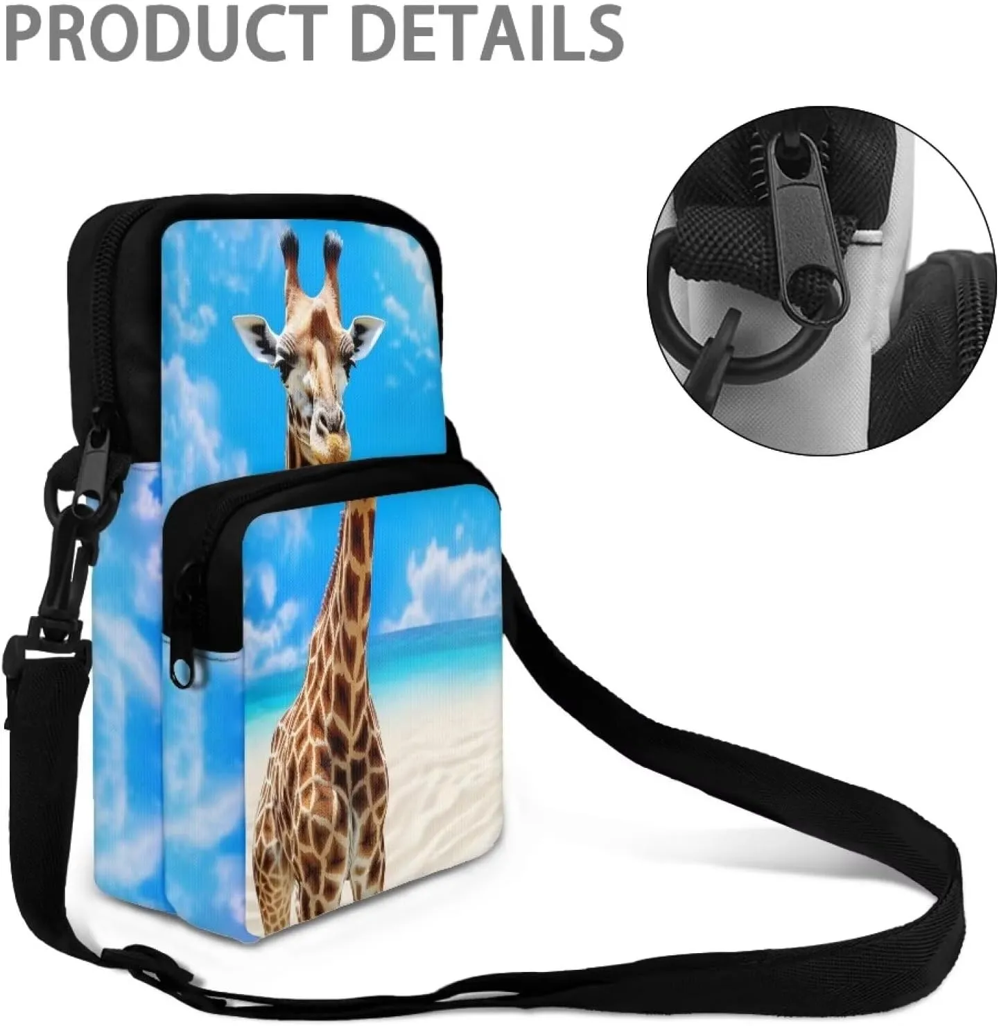 WELLFLYHOM Small Crossbody Bag for Men Women Phone Purse Over Shoulder Handbag Messenger Pouch