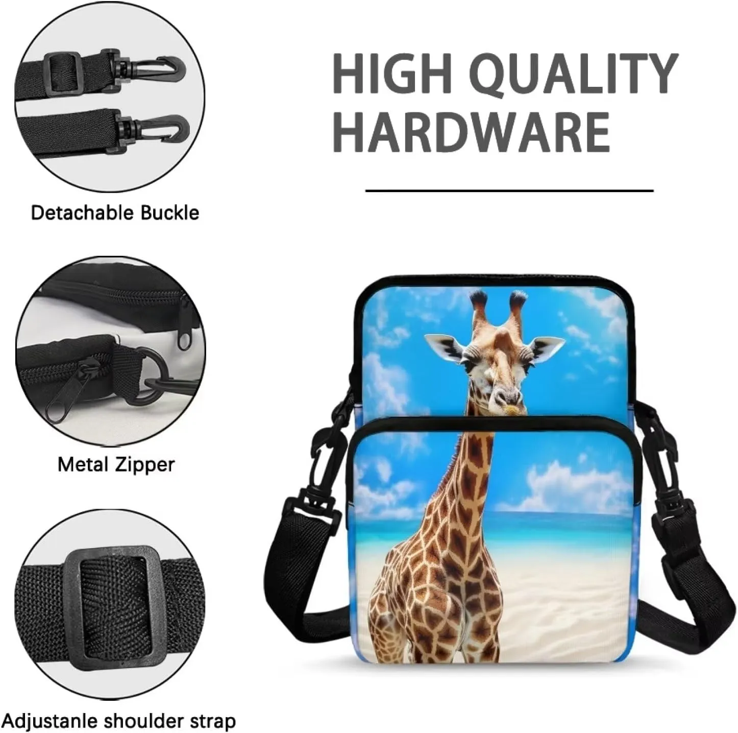 WELLFLYHOM Small Crossbody Bag for Men Women Phone Purse Over Shoulder Handbag Messenger Pouch