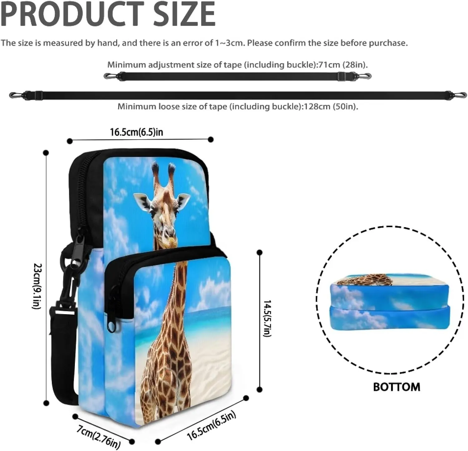 WELLFLYHOM Small Crossbody Bag for Men Women Phone Purse Over Shoulder Handbag Messenger Pouch
