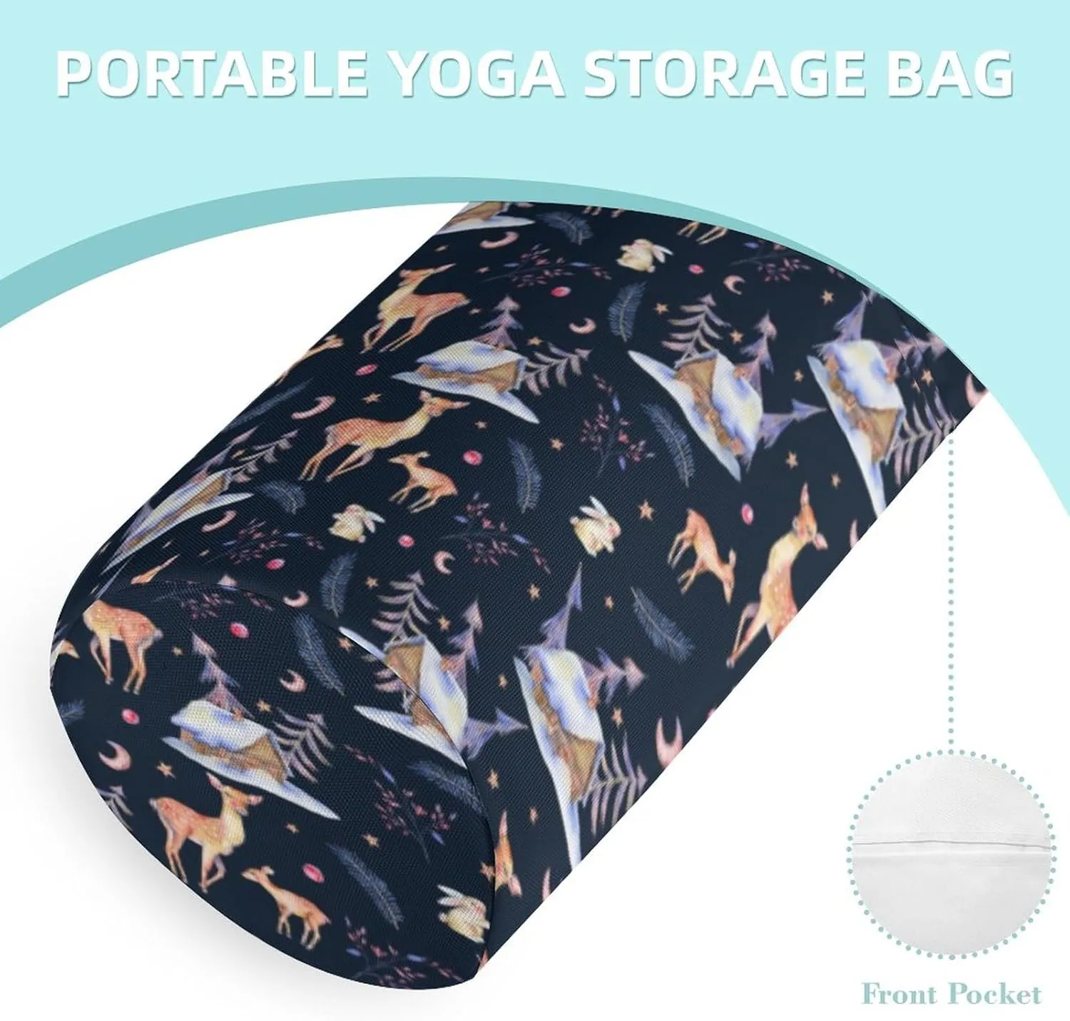 Welsh Corgi Pembroke Yoga Mat Bags for Women Extra Large Yoga Bag Carrier Tote Holder Yoga Accessories