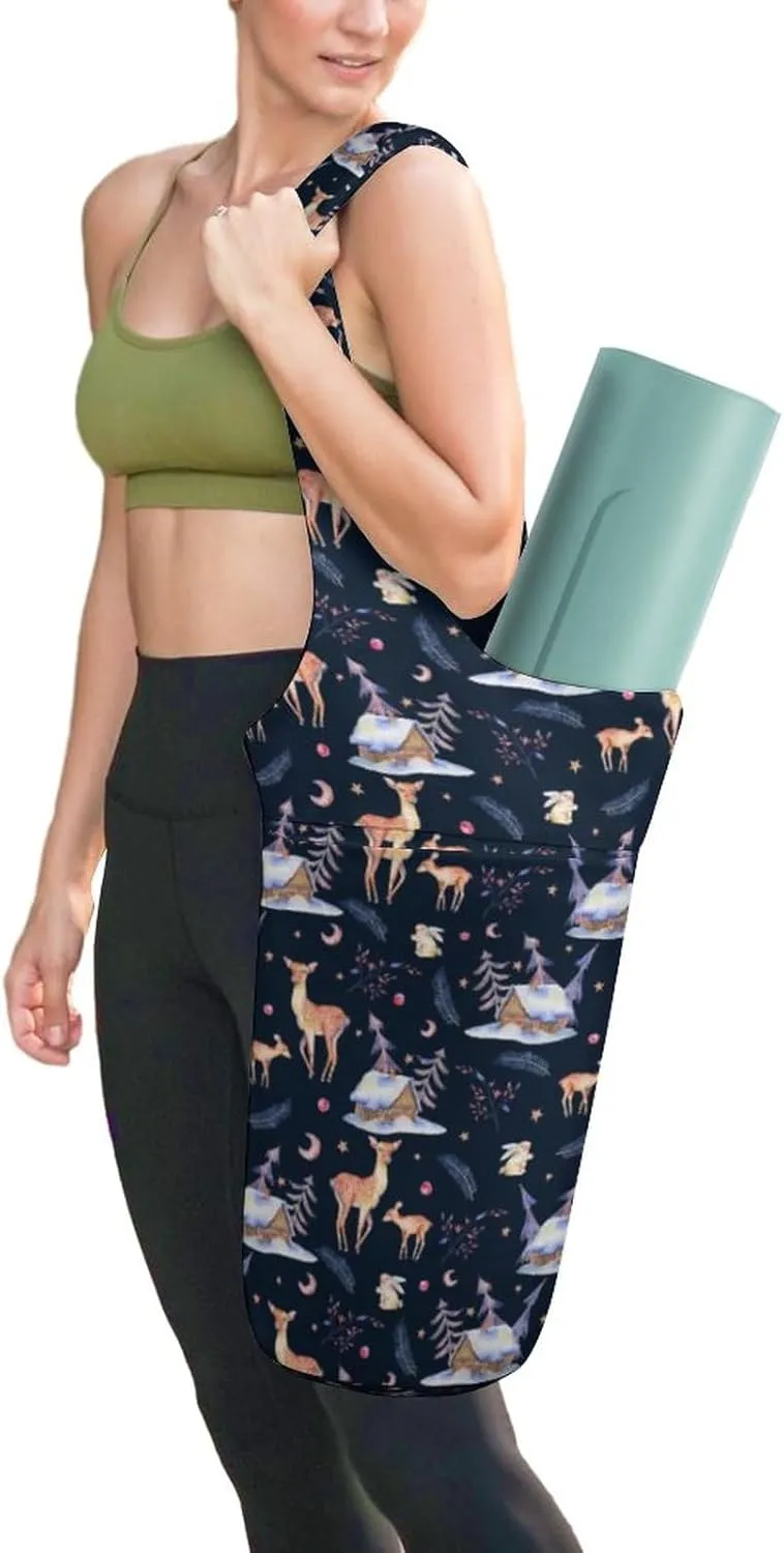 Welsh Corgi Pembroke Yoga Mat Bags for Women Extra Large Yoga Bag Carrier Tote Holder Yoga Accessories