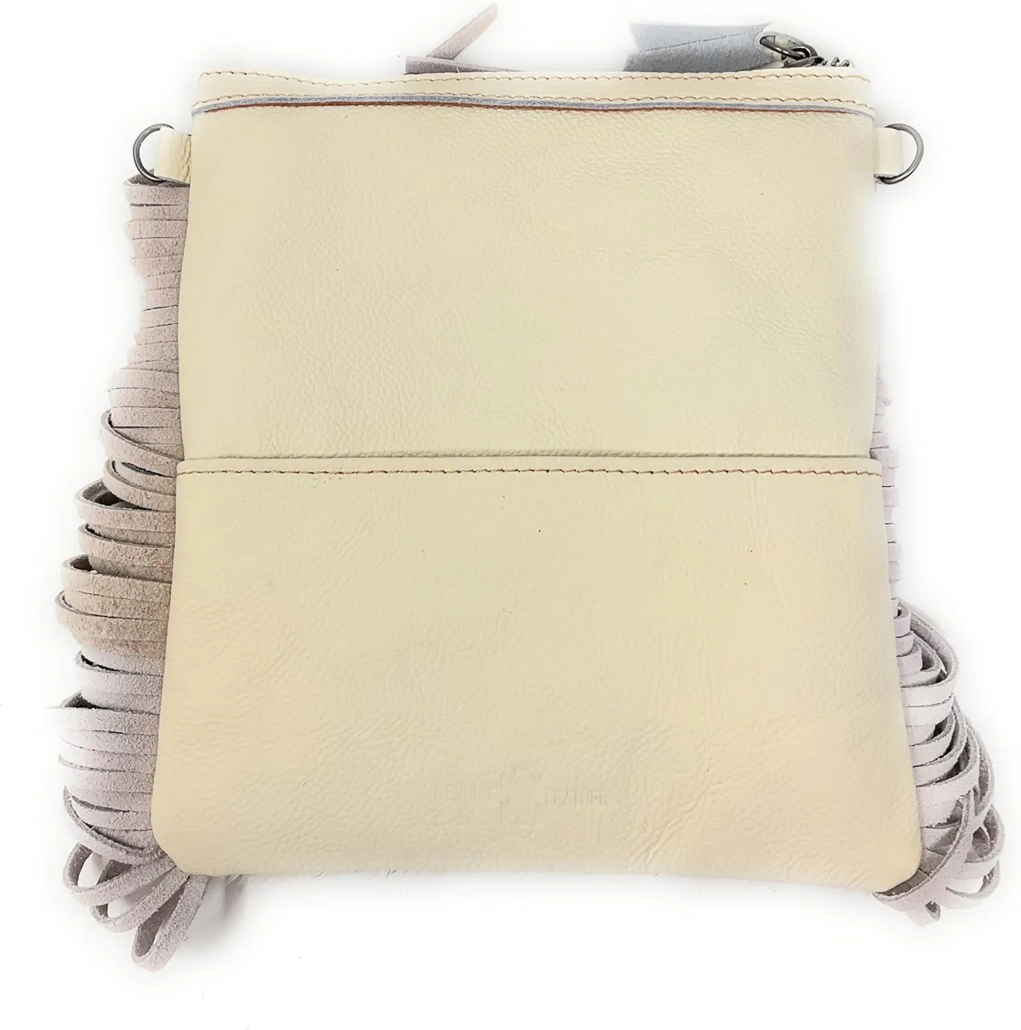 Western Genuine Tooled Leather Cowhide Fur Fringe Womens Crossbody Bag in 3 Colors