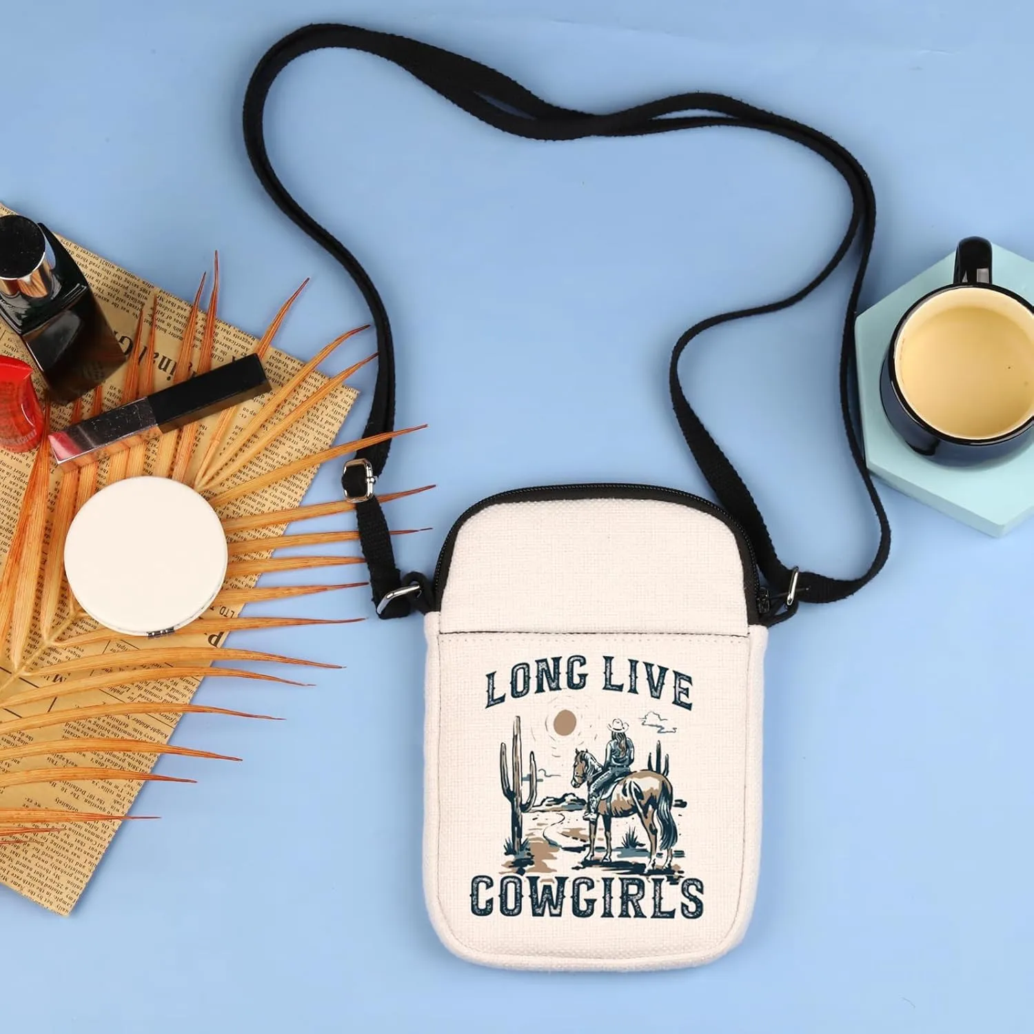Western Gift Western Rodeo Crossbody Bag Long Live Cowgirl Crossbody Bag Western Women Crossbody Bag Cowgirl Gift