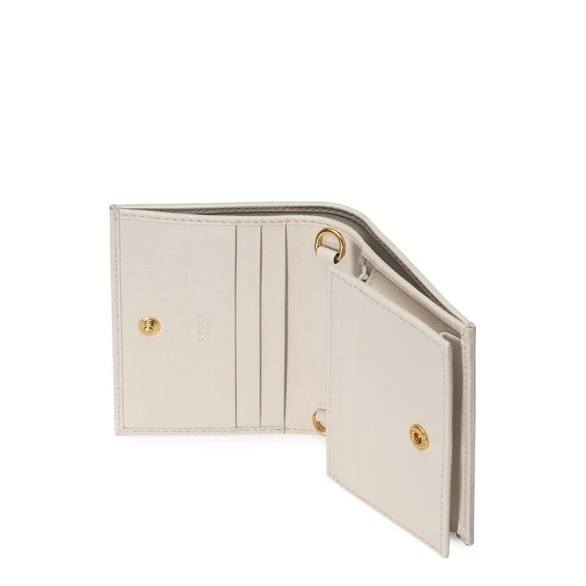 White Rajah Chain Card Case Wallet
