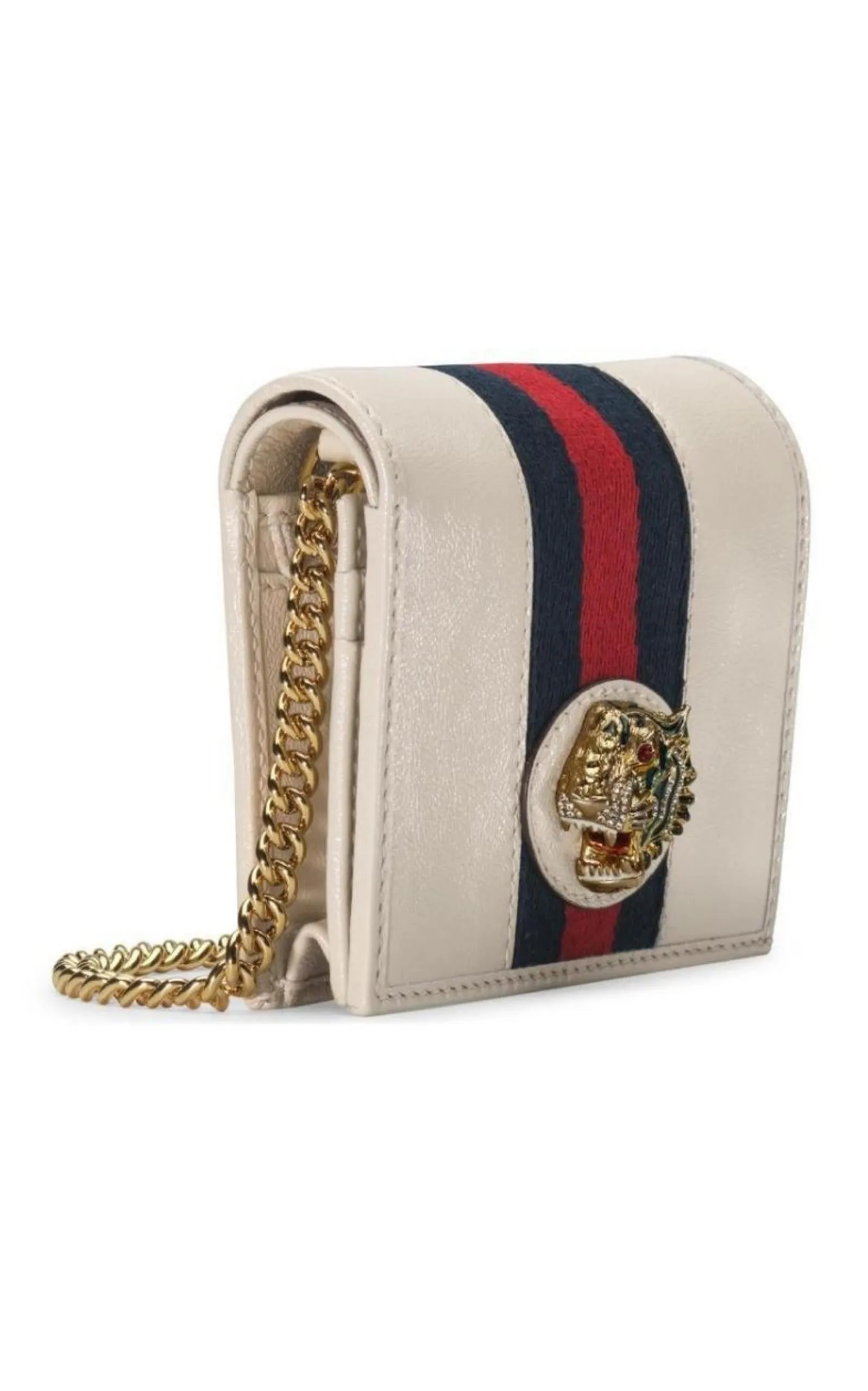 White Rajah Chain Card Case Wallet