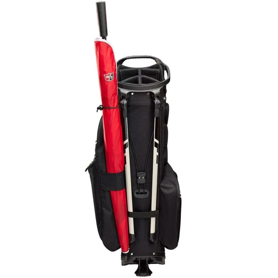 Wilson Staff Exo Dry Golf Stand Bag (Black, Charcoal & Silver)