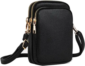 Women Cell Phone Purse Zipper Wallet Pouch Case Small Crossbody Bag for iPhone 16 15 14 Plus 13 12 11 Pro Max SE Galaxy S25 S24 S23 S22 S21 Ultra Plus FE A16 A15 A25 A35 Z Flip 6 Google Pixel 9 8 7 6