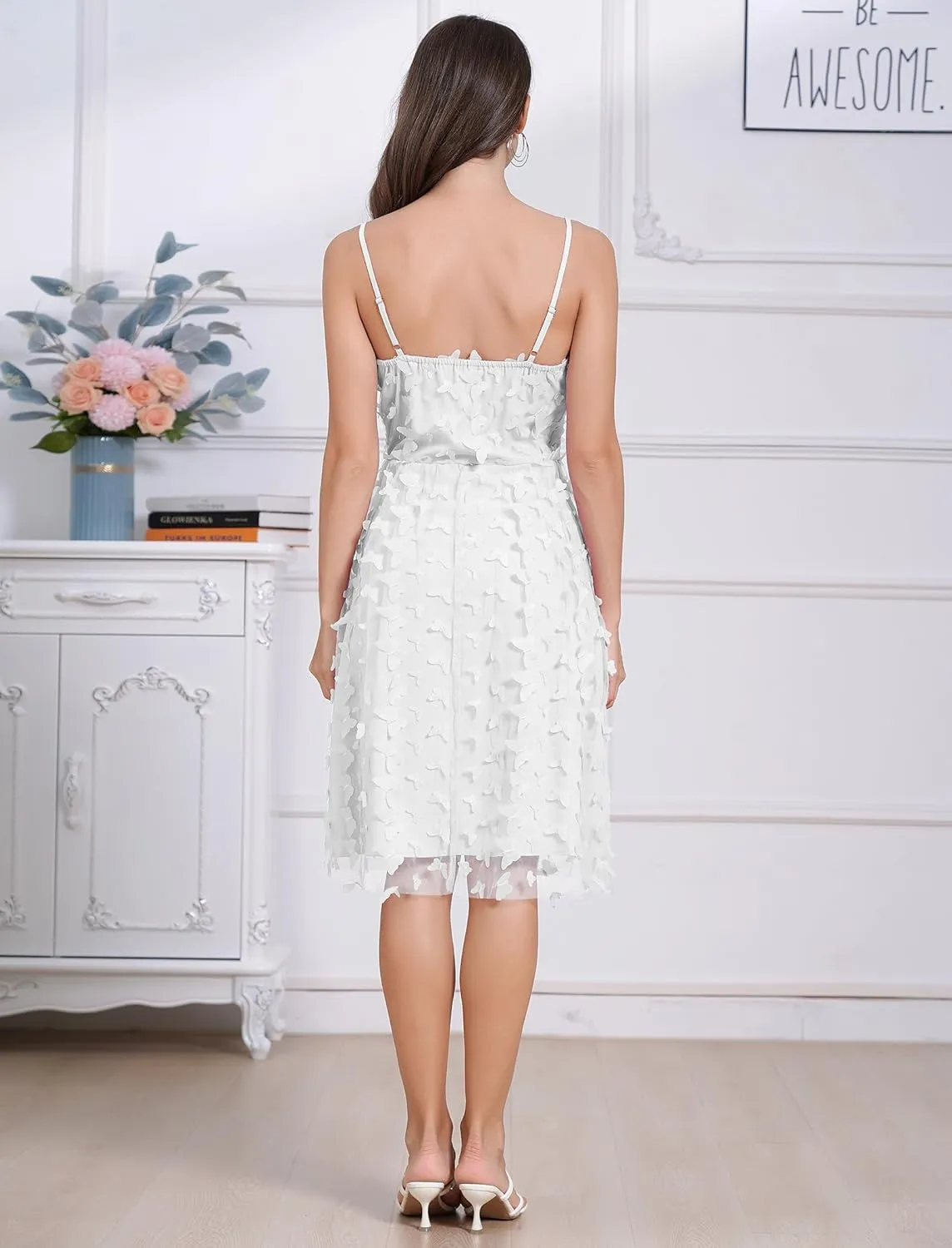 Women Corset Dress Floral Mini Dress Sexy Spaghetti Straps Low Cut Lace Short Dress Ruffle Summer Bustier Sundress