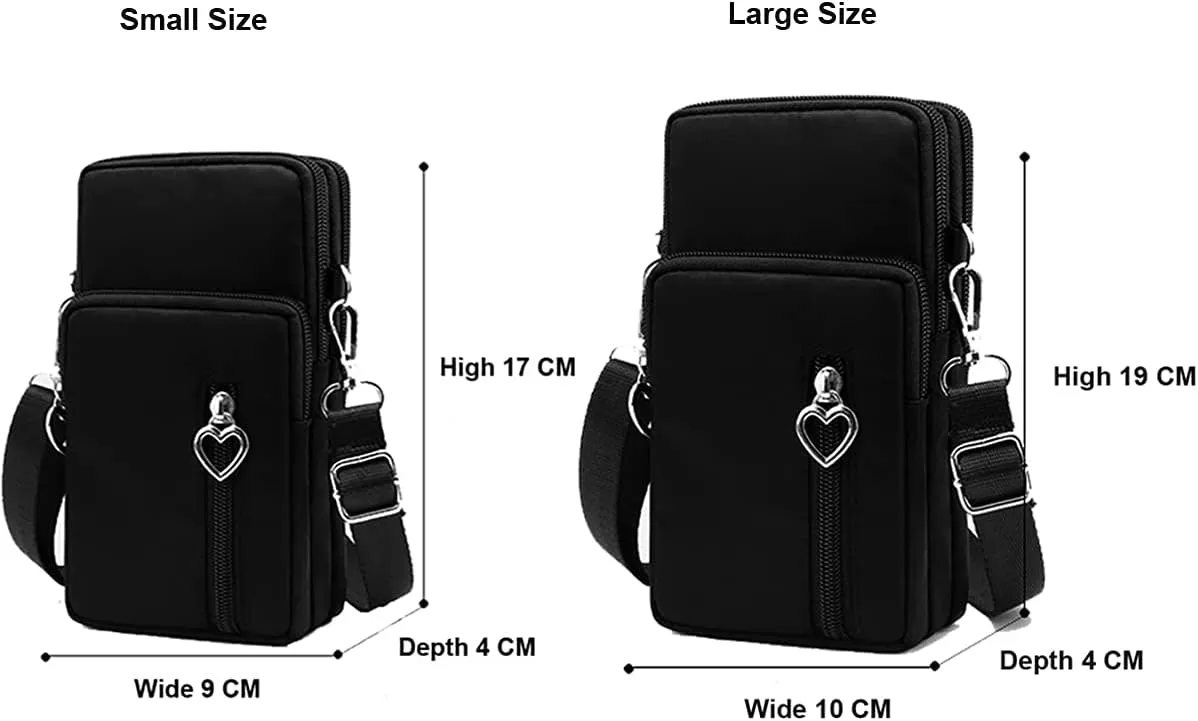Women Crossbody Cell Phone Purse Wallet Case Wristband Armband Bag for S25 S24 Ultra S24 FE S23 FE S22 Plus A16 A15 A14 A06 A05 A54 A35, iPhone 16 15 14 Pro Max, Moto G 5G (Black-L)