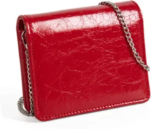 Women Fashion Small Purse Evening Bag with Crossbody Chain PU Leather Portable Coin Purse Lipsticks Earphone Organizers