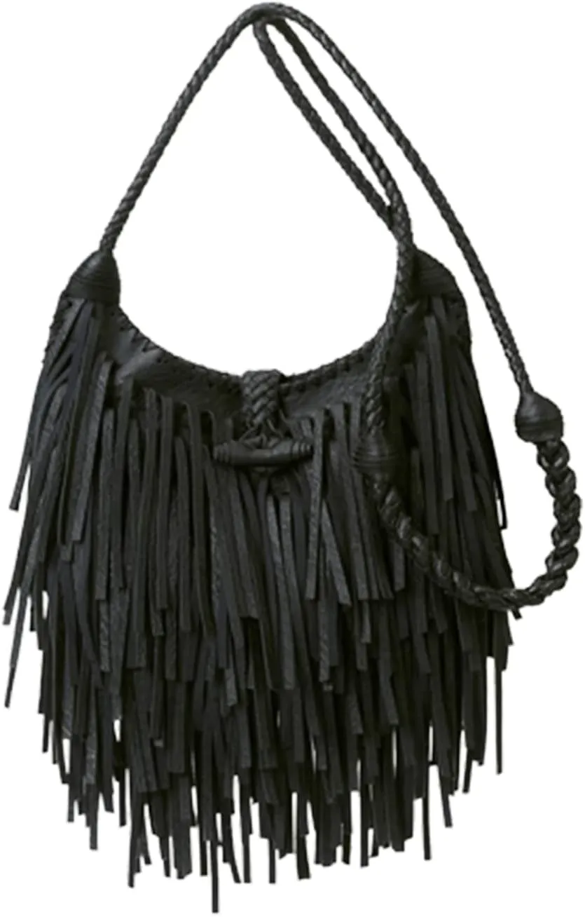 Women Fringe Tassel Crossbody Bag Hippie Boho Leather Shoulder Bag Vintage Western Cowgirl Purse Country Concert Outfits