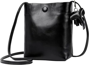 Women Mobile Phone Crossbody Bag, Small Fashion Genuine Leather Phone Shoulder Bag, Ladies Lightweight Coin Pouch