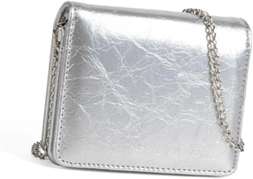 Women Multifunctional PU Leather Small Bag Crossbody Chain Small Coin Purse Lipsticks Earphone Organizers Card Holder