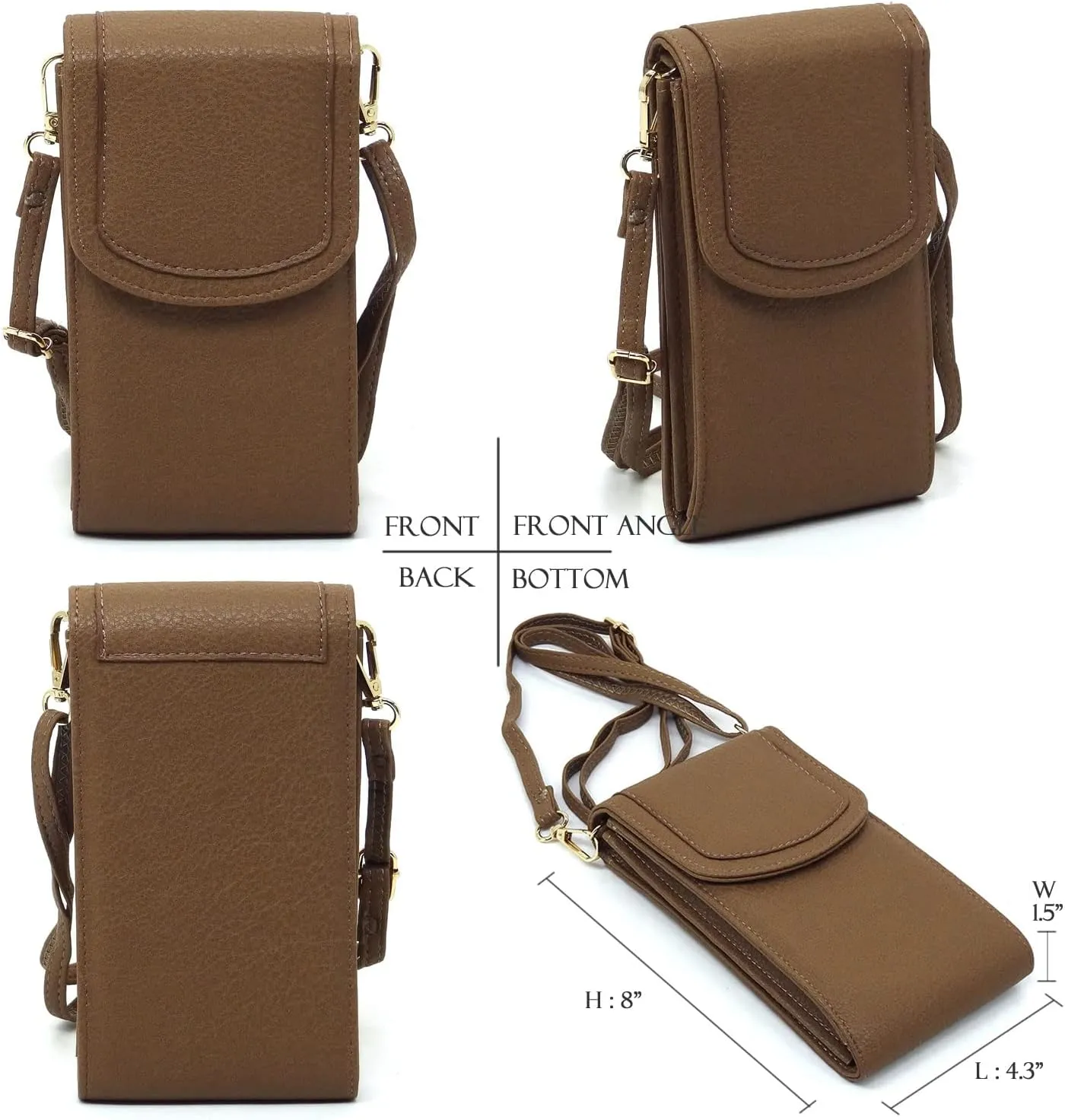 Women Small Crossbody Bag Cell Phone Purse Vintage Messenger Shoulder Bag