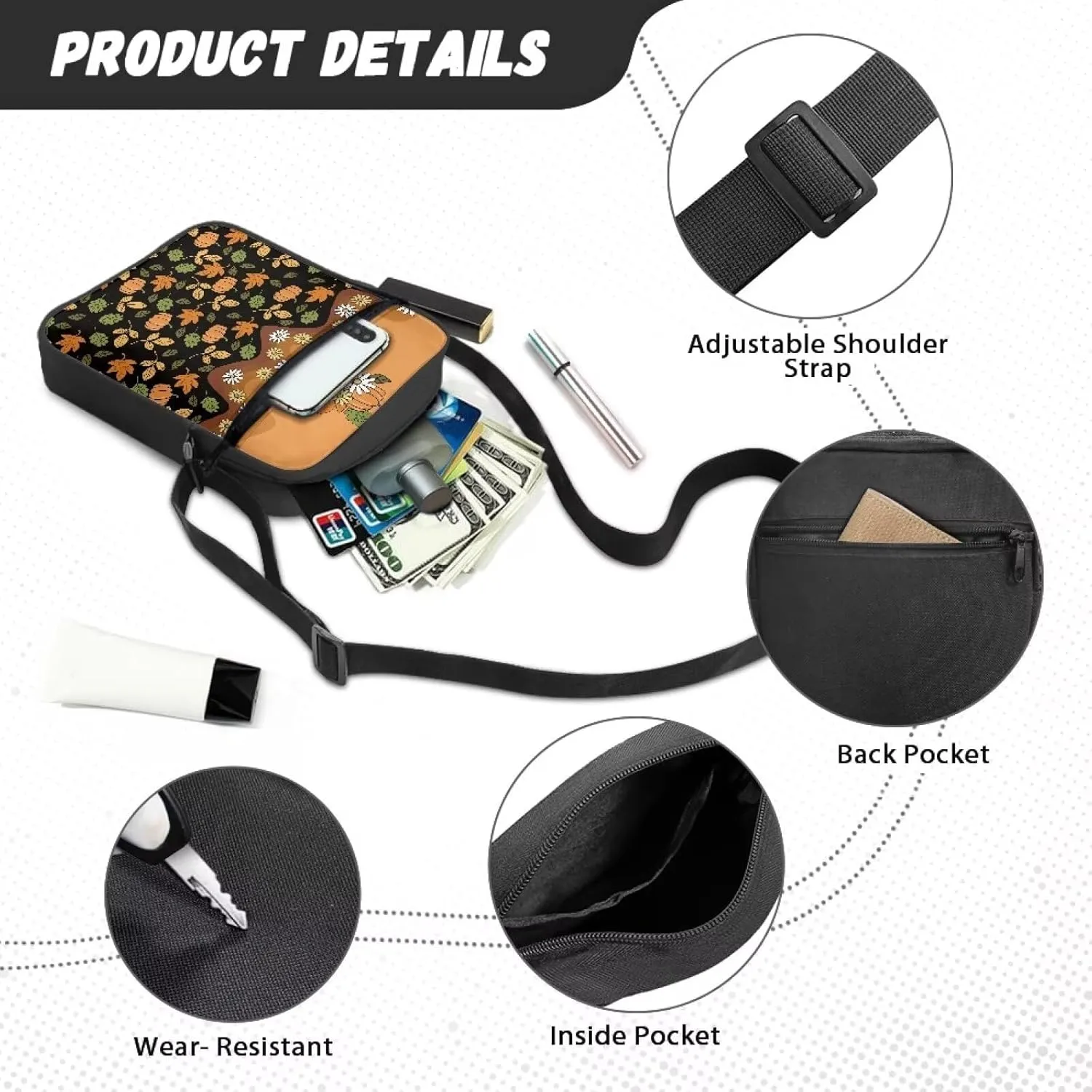 Womens Crossbody Bag Cell Phone Purse Wallet Small Shoulder Handbag for Workout Travel Gym