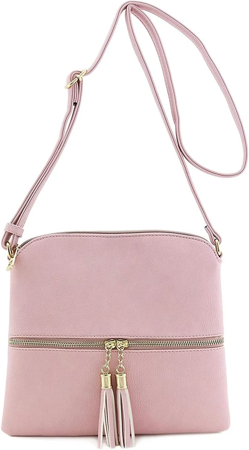 Women's Crossbody Bag with Tassel