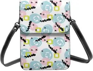 Womens Crossbody Bags Dandelion Pattern Phone Bag Wallet Purses Adjustable Strap