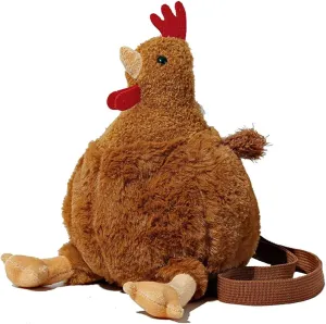 Women's Cute Chicken Crossbody Bag, Lovely Animal Style Purse Shoulder Bag for Women Girls