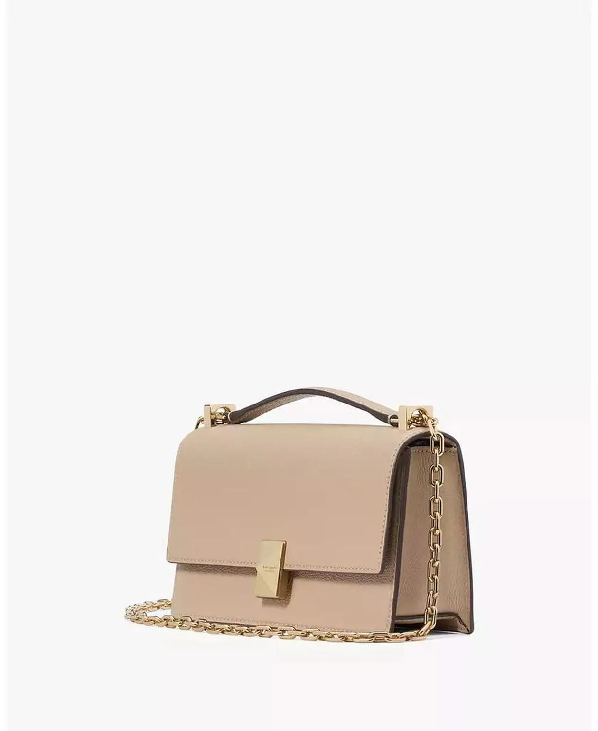 Women's Deco Pebbled Mini Flap Chain Crossbody Bag