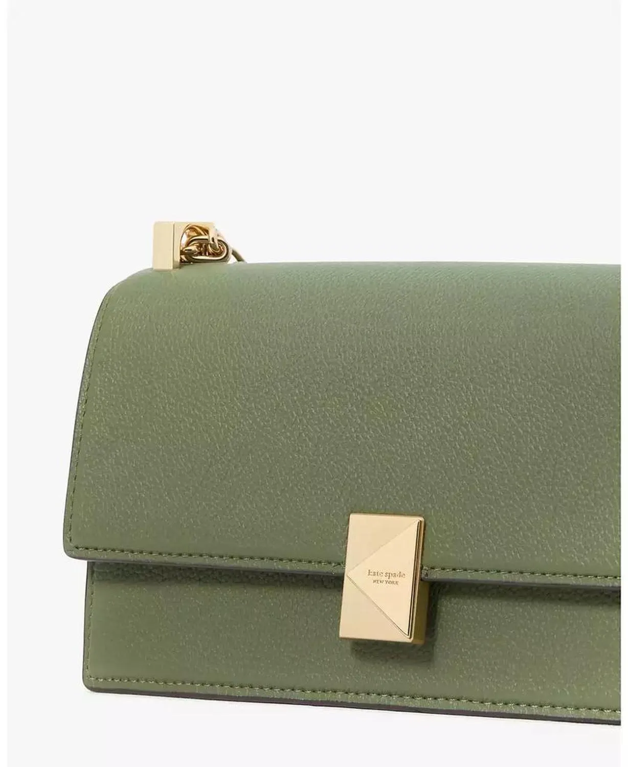 Women's Deco Pebbled Mini Flap Chain Crossbody Bag