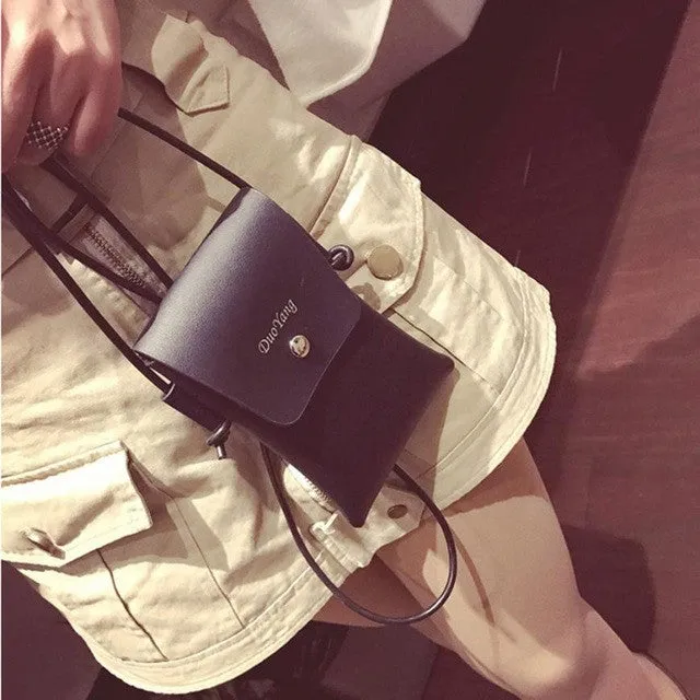 Women's Leather Slim, Crossbody Shoulder Bag