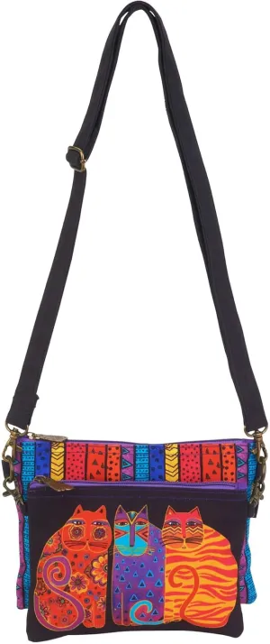 Womens Sun N Sand, Feline Friends 2 Pc Crossbody Handbags
