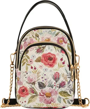 Women's Wave Cross Body Chest Bag, 52 inch Gold Chain Shoulder Handbag Purse