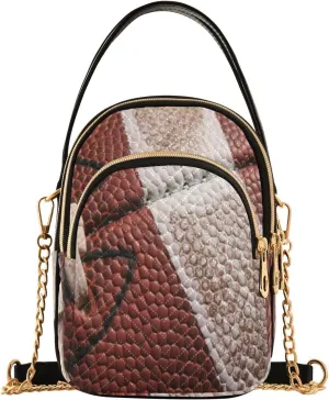 Women's Wave Cross Body Chest Bag, 52 inch Gold Chain Shoulder Handbag Purse