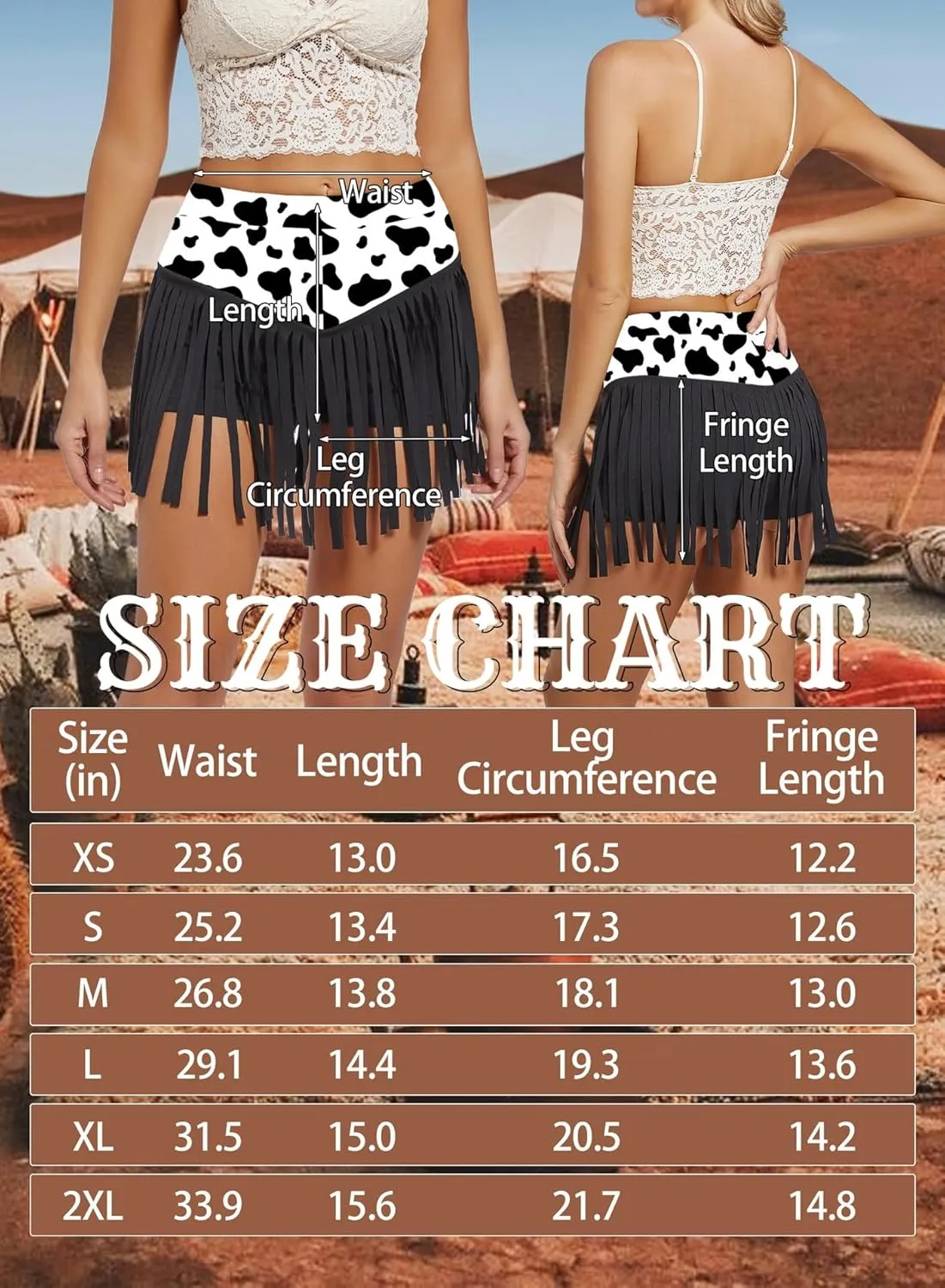 Womens Western Cowgirl Fringe Shorts - Country Concert Outfits Sexy Booty Pole Dance Rave Festival Tassel Bottoms