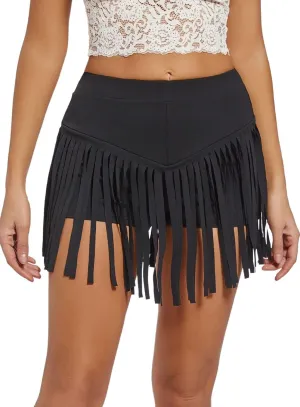 Womens Western Cowgirl Fringe Shorts - Country Concert Outfits Sexy Booty Pole Dance Rave Festival Tassel Bottoms