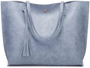Work Handbag with Tassel Women’s Tote Roomy Shoulder Purse Retro Commuter