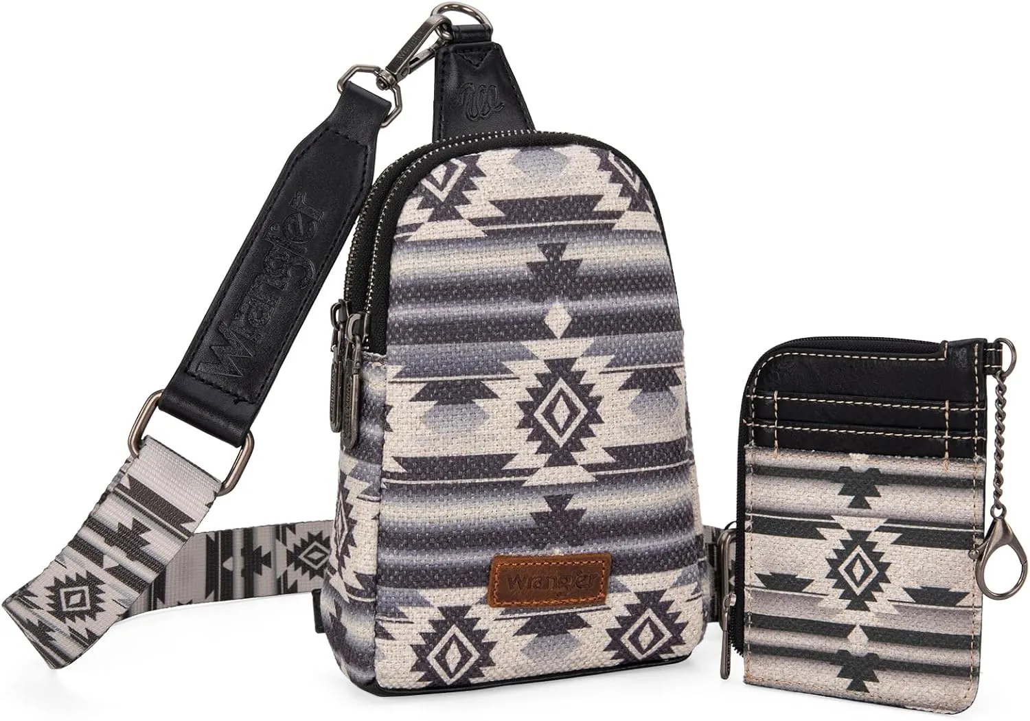Wrangler Aztec Crossbody Sling Bags for Women Wallet Set