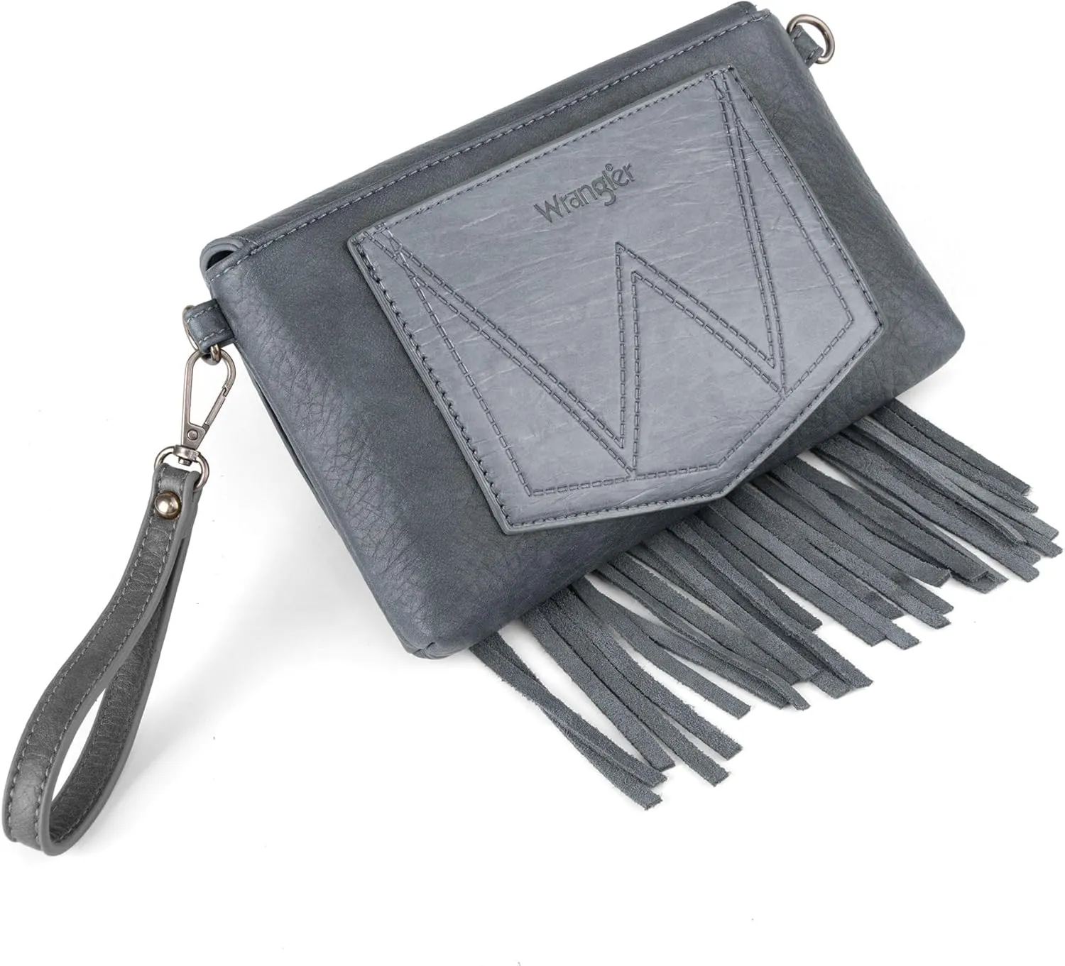 Wrangler Crossbody Small Purse for Women Wristlet Fringe Bag Western Purse