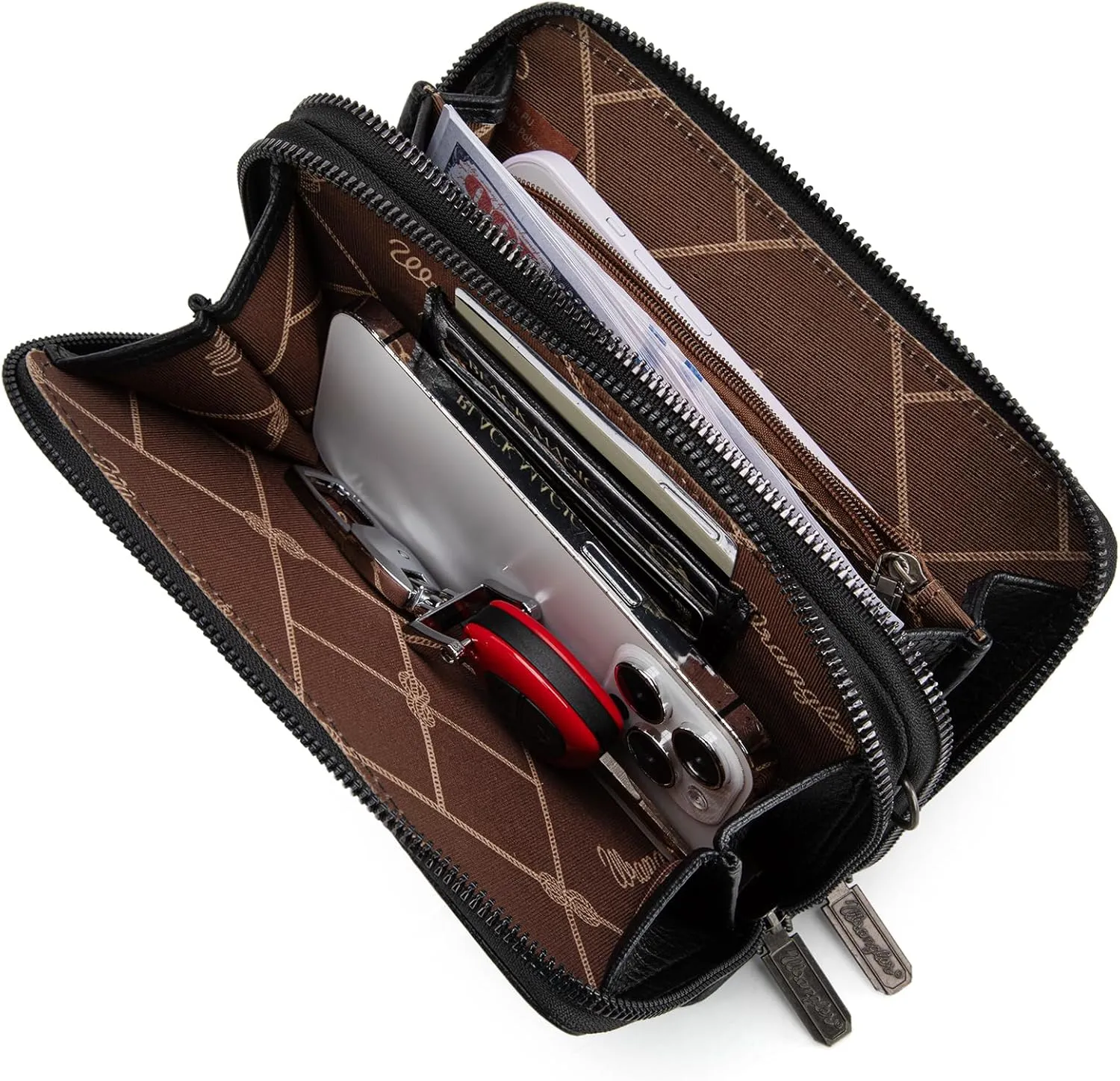 Wrangler Crossbody Wallet Purses for Women Rfid Blocking Wallet Purses with Crossbody Strap