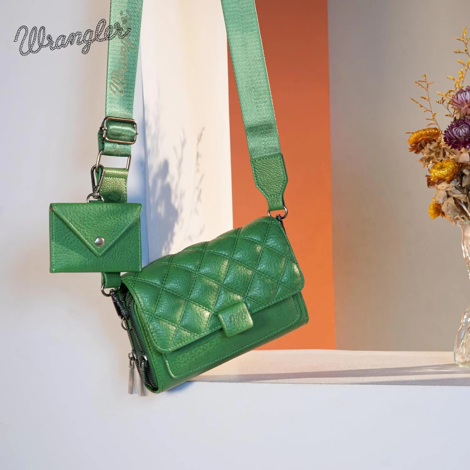 Wrangler Crossbody Wallet Purses for Women Rfid Blocking Wallet Purses with Crossbody Strap