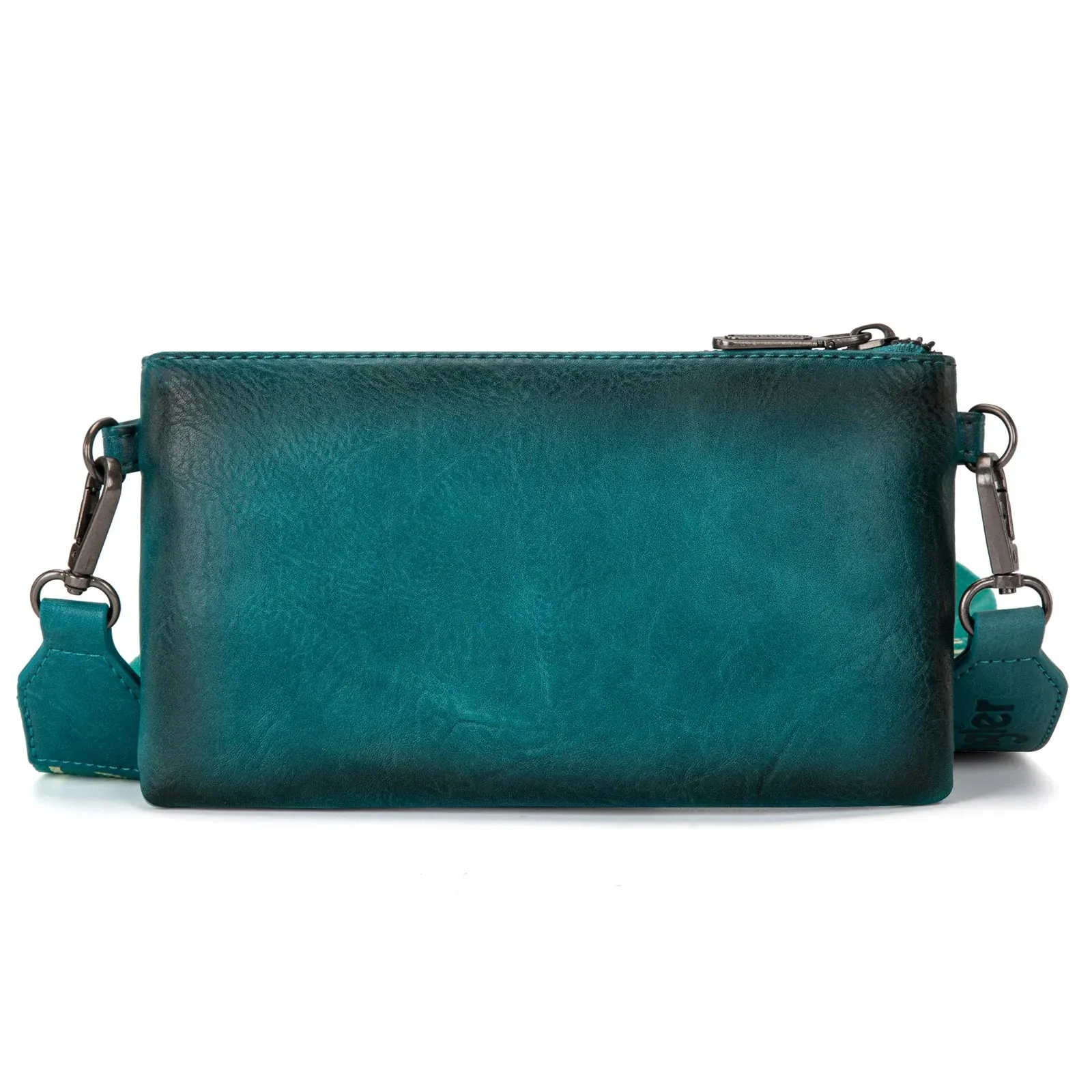 Wrangler Dual Zipper Compartment Crossbody Bag