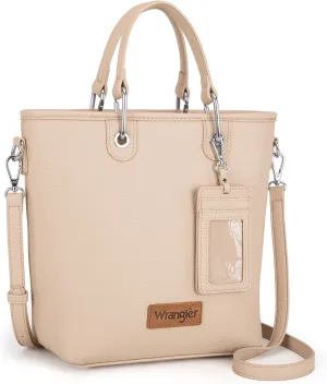 Wrangler Tote Bag for Women Casual Work Top-handle Handbag with Card Holder