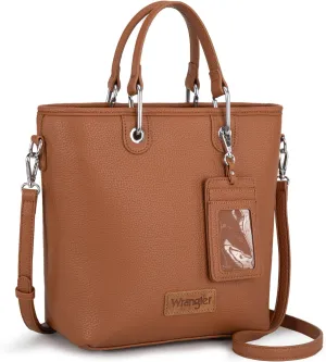 Wrangler Tote Bag for Women Casual Work Top-handle Handbag with Card Holder